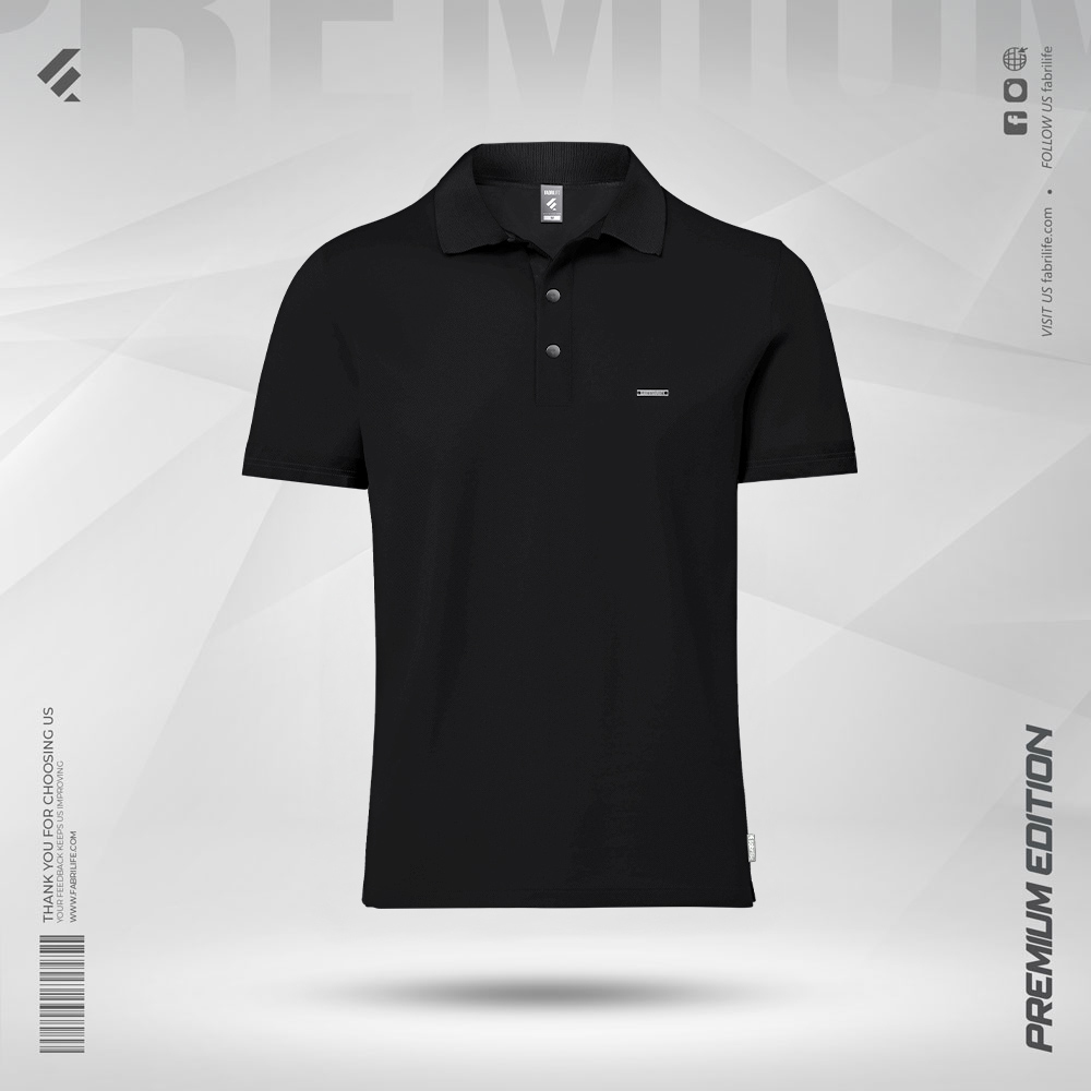 Premium Heavy Rib Fabric Polo - Peak