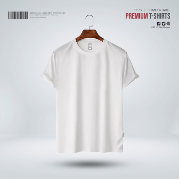 Teens Premium Blank Tshirt - White