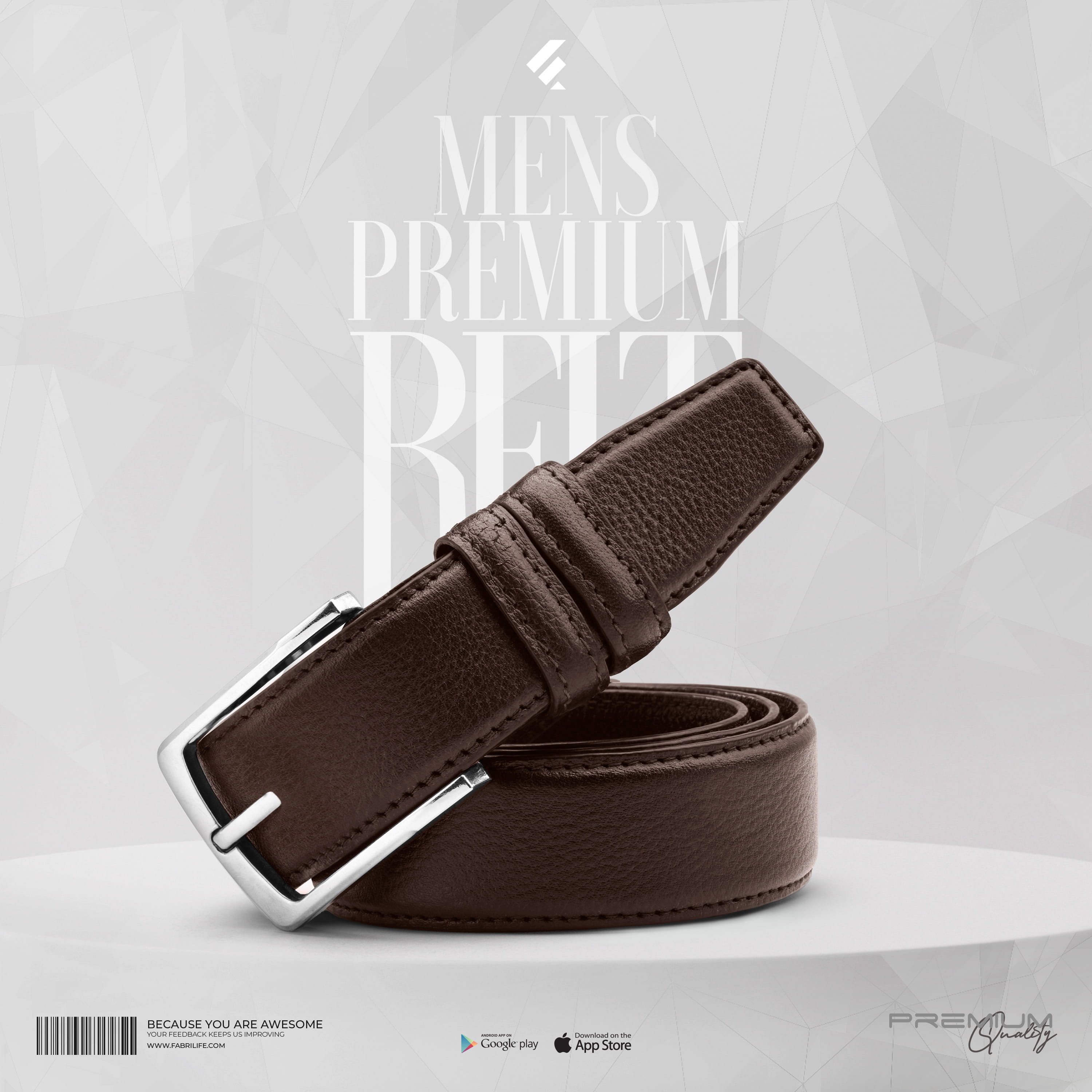 Mens Premium Belt - Ravary