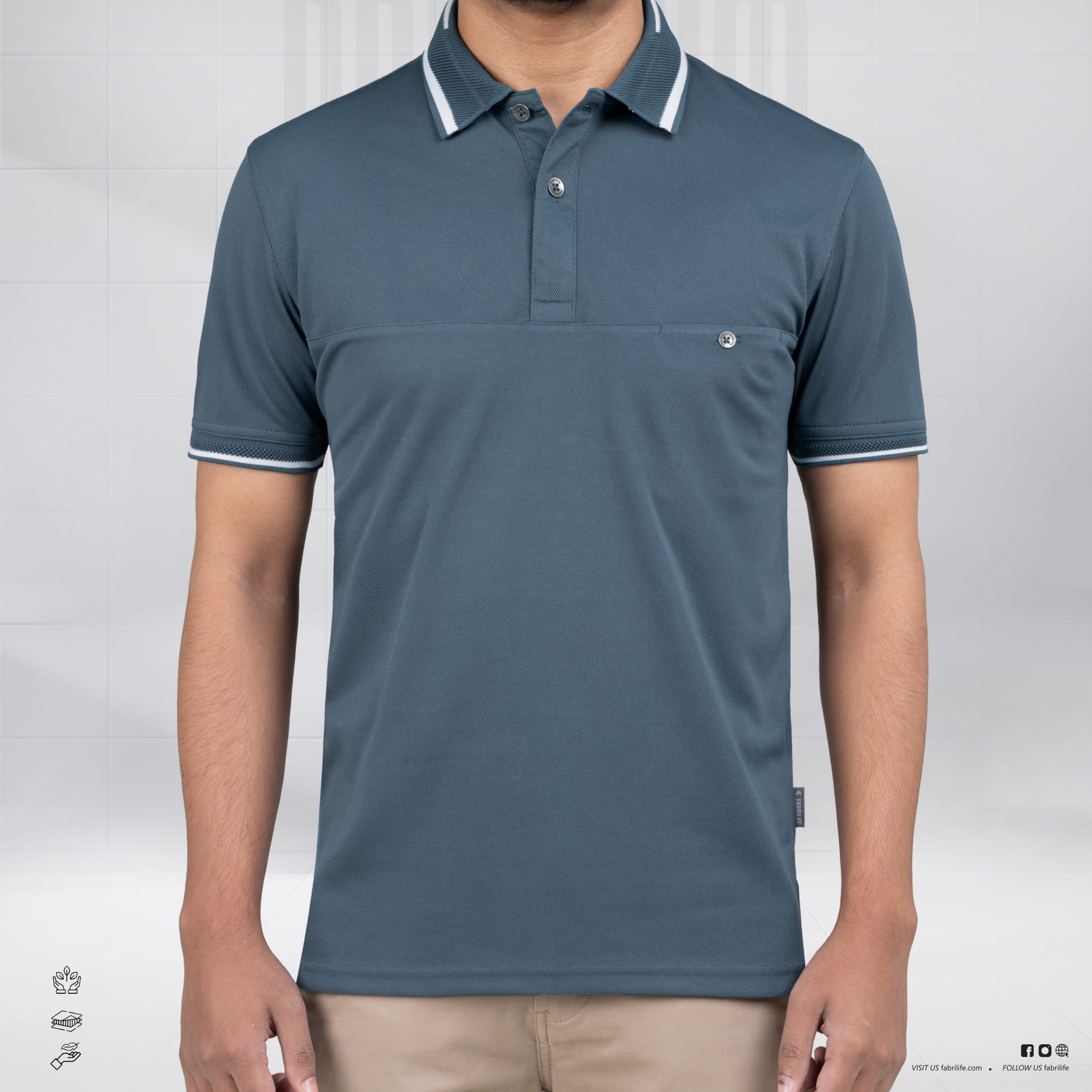 Premium Elegant Edition Polo - Petrol Blue