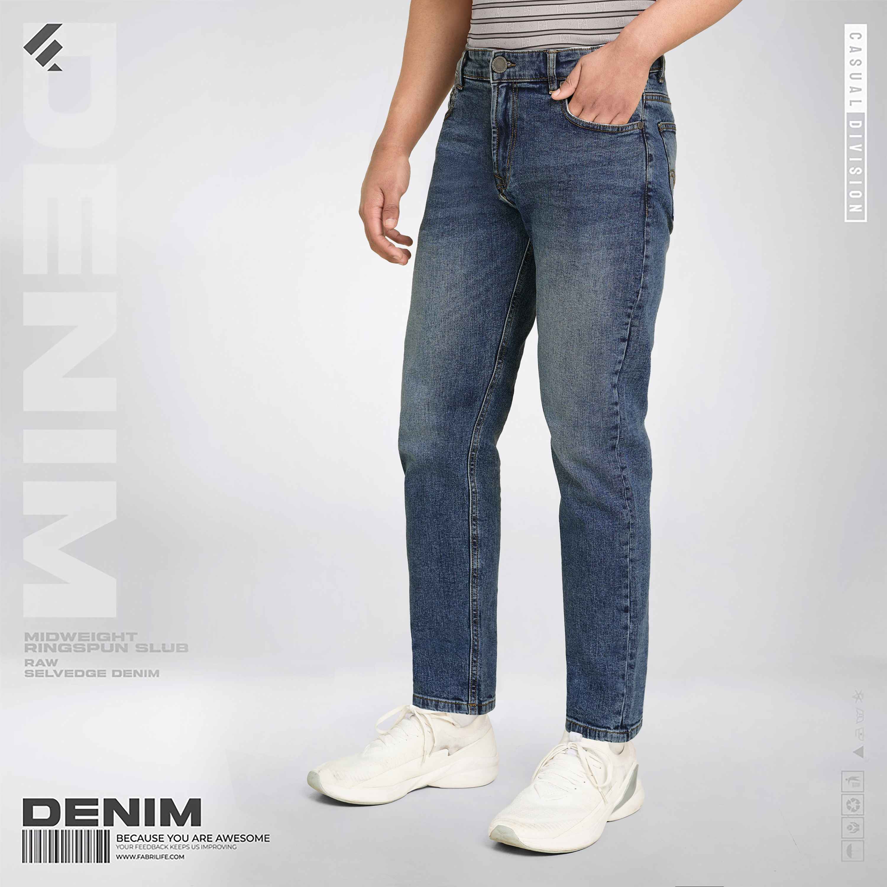 Mens Denim Jeans -Predeor [Dark]