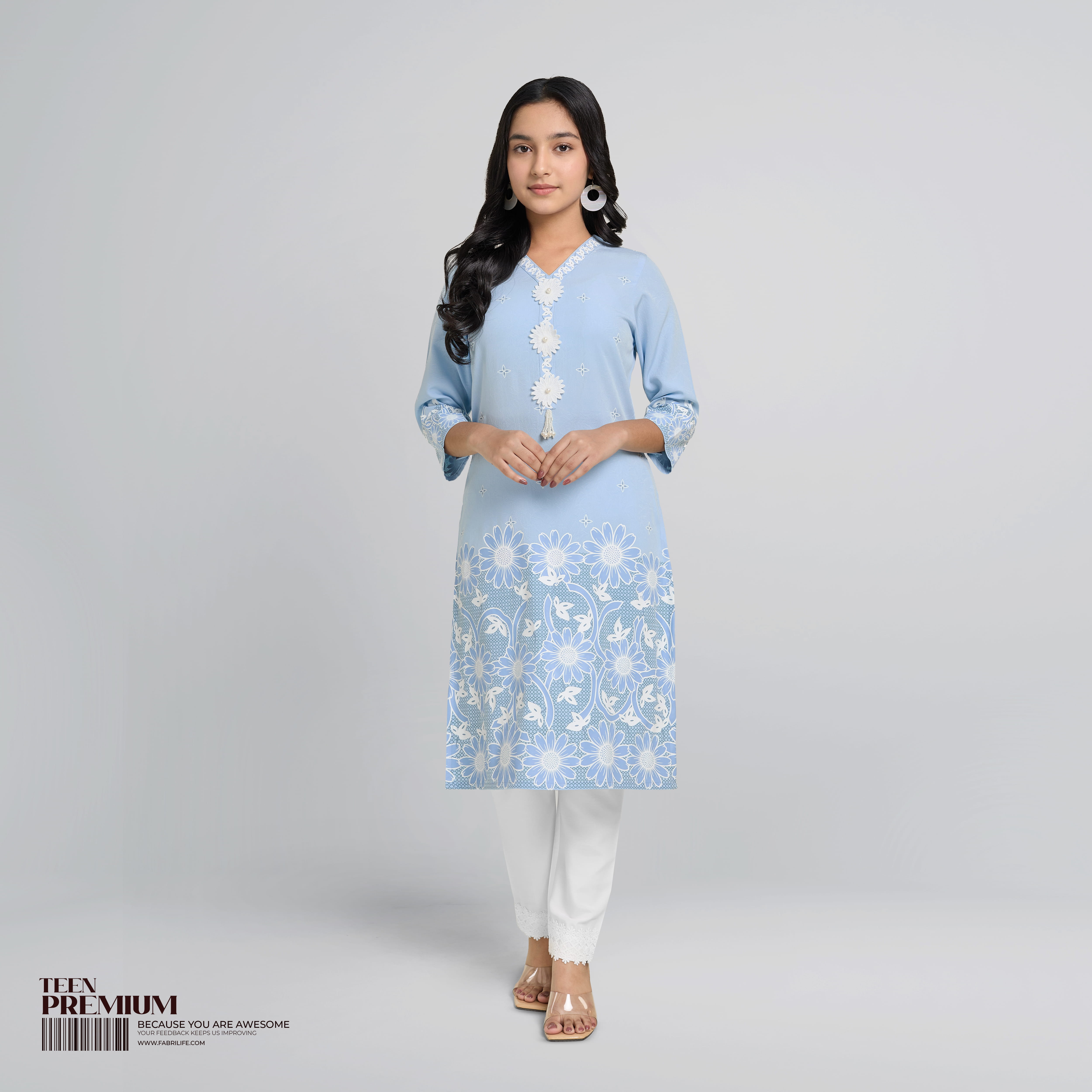 Teens Premium Salwar Kameez [2pcs] - Zarmeen