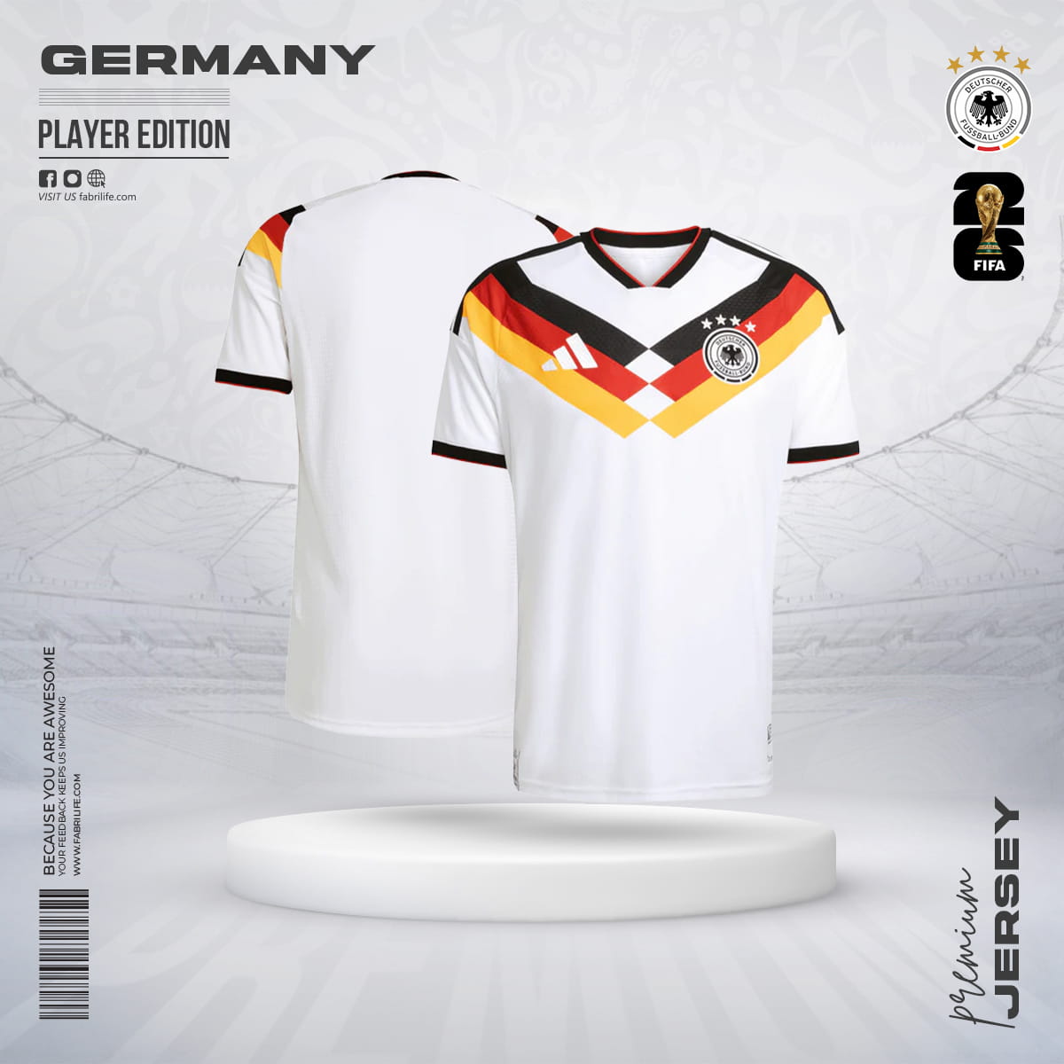 Germany 2026 World Cup Home Jersey - Player Edition