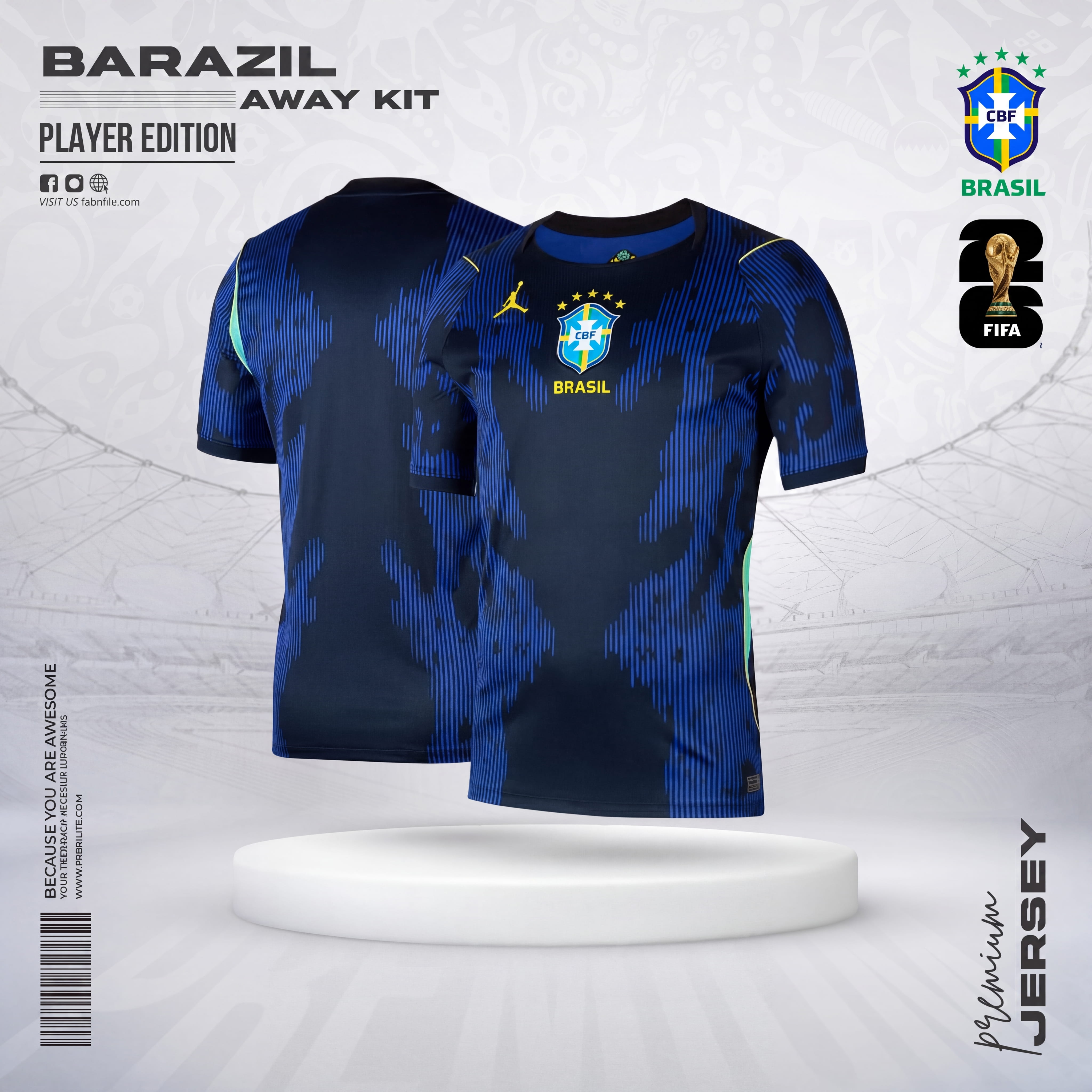 Brazil 2026 World Cup Away Jersey - Player Edition
