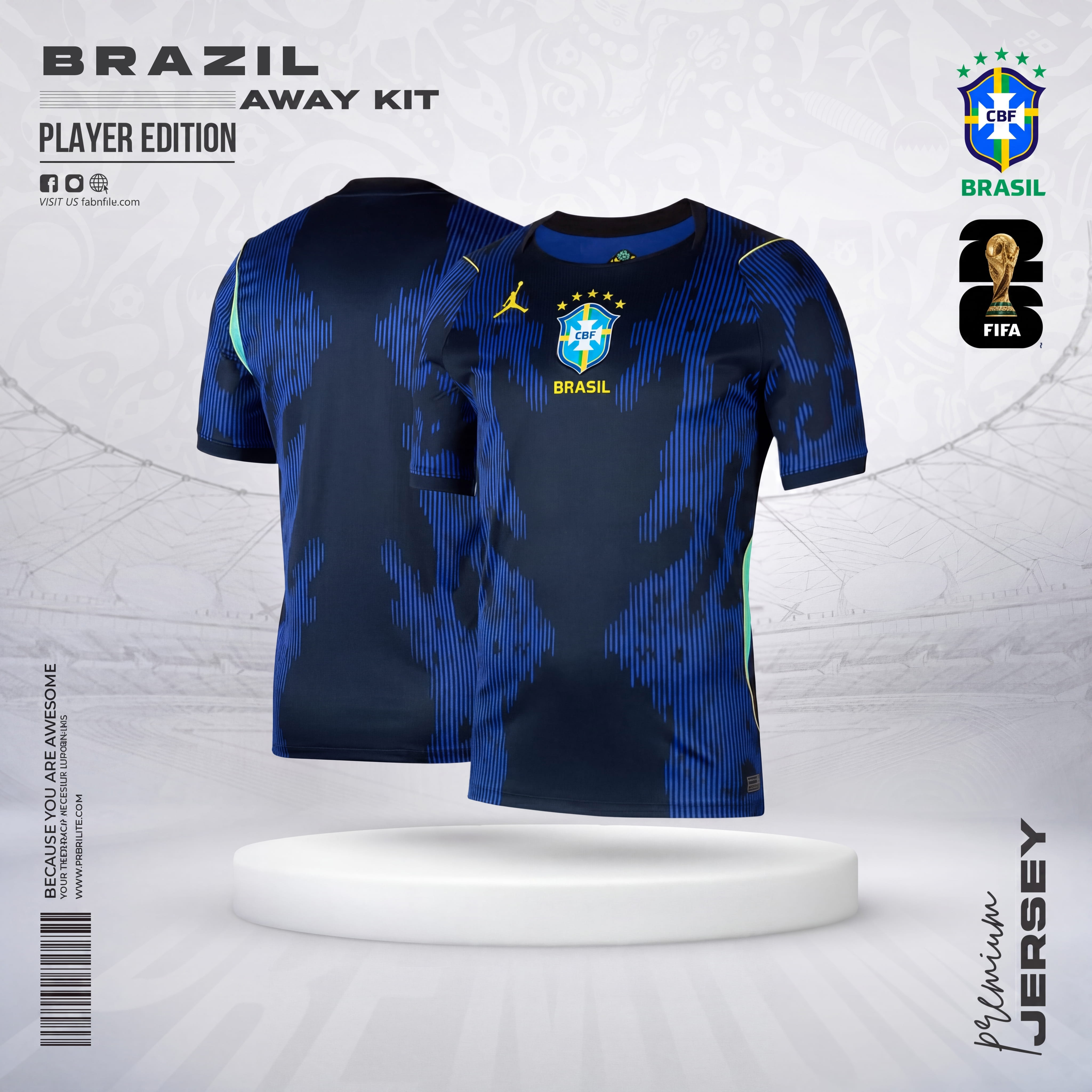 Brazil 2026 World Cup Away Jersey - Player Edition