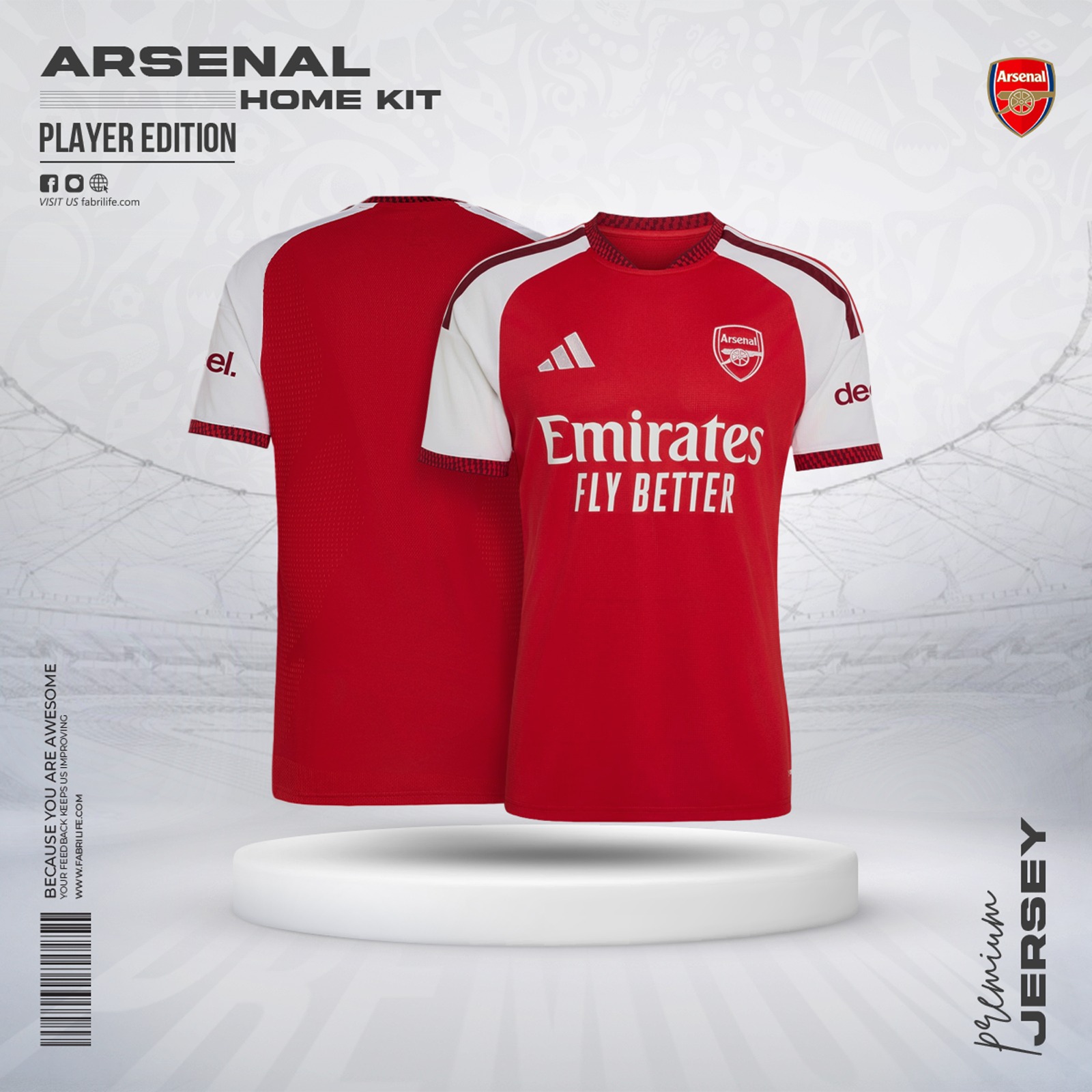 Arsenal 26/27 Home Jersey - Player Edition