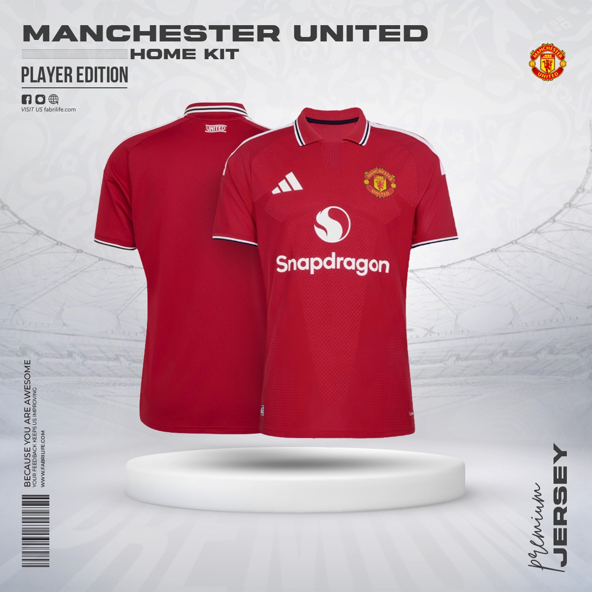 Manchester United  26/27 Home Jersey - Player Edition