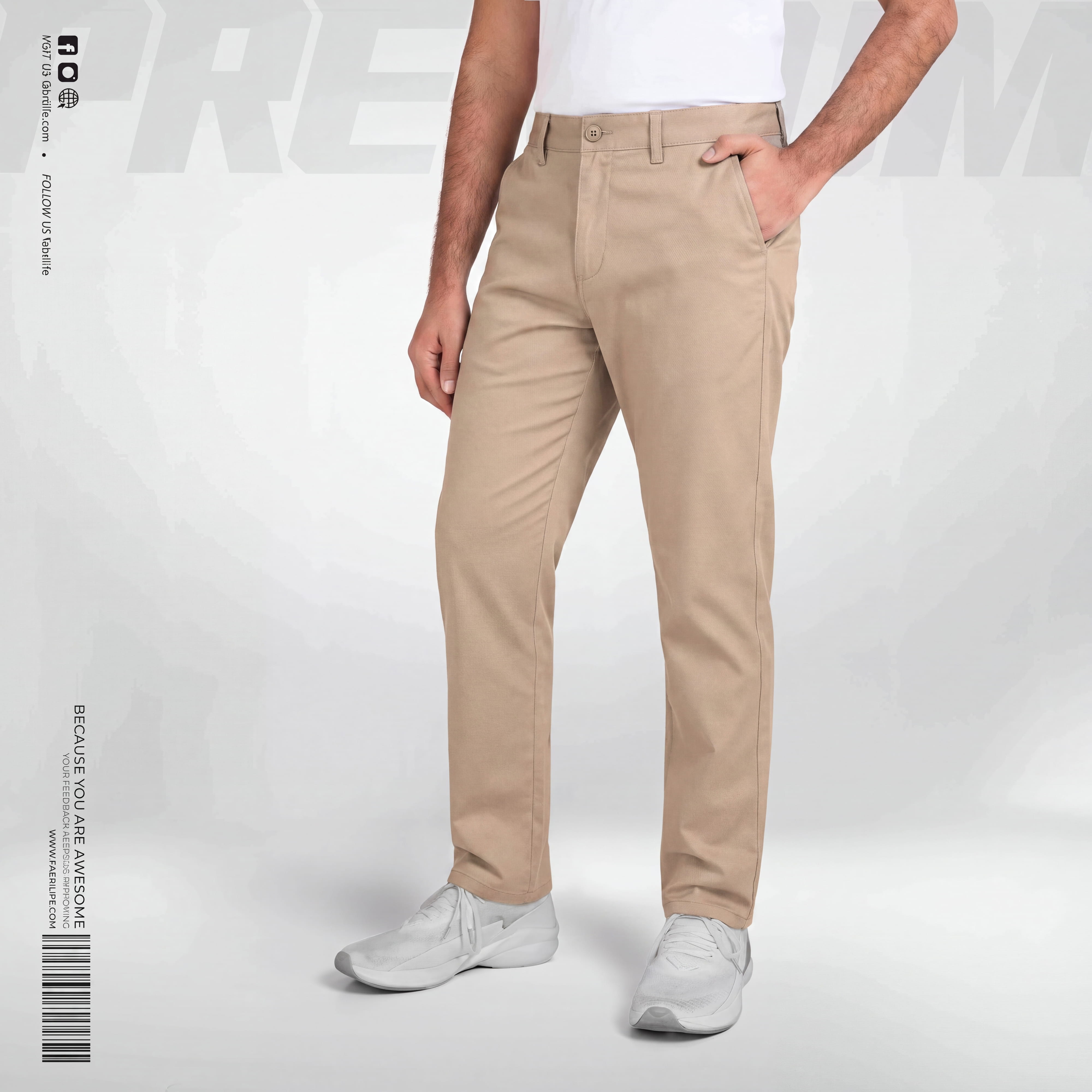 Mens Premium Chino Pant- Blackyard