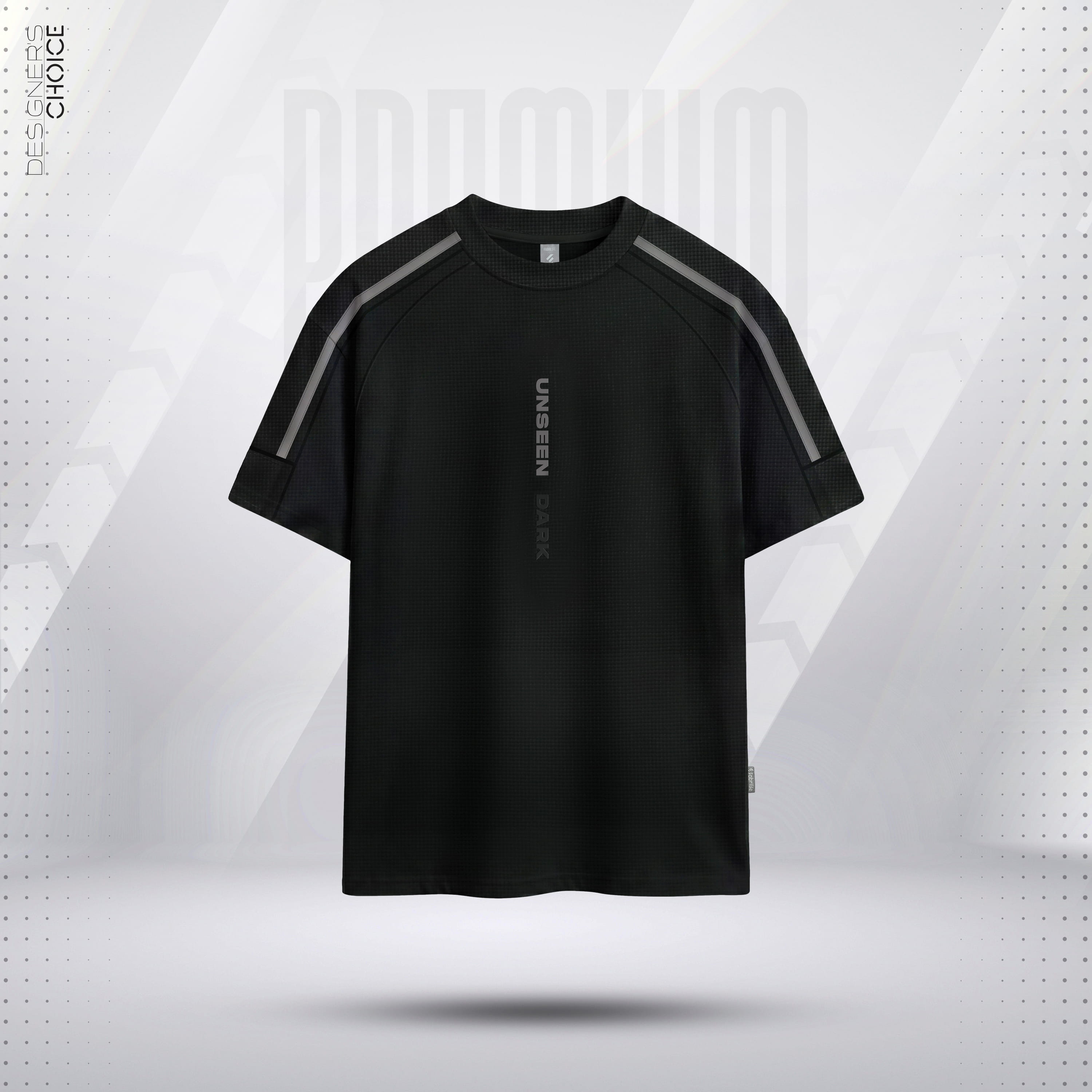 Mens Premium Drop Shoulder T-Shirt - Unseen Dark