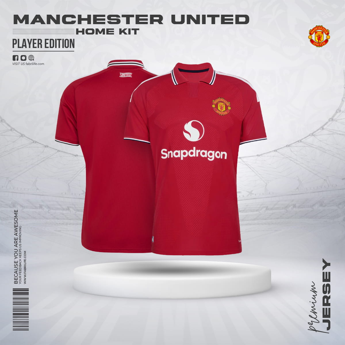 Manchester United  26/27 Home Jersey - Player Edition
