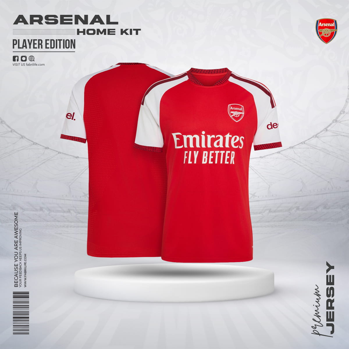Arsenal 26/27 Home Jersey - Player Edition