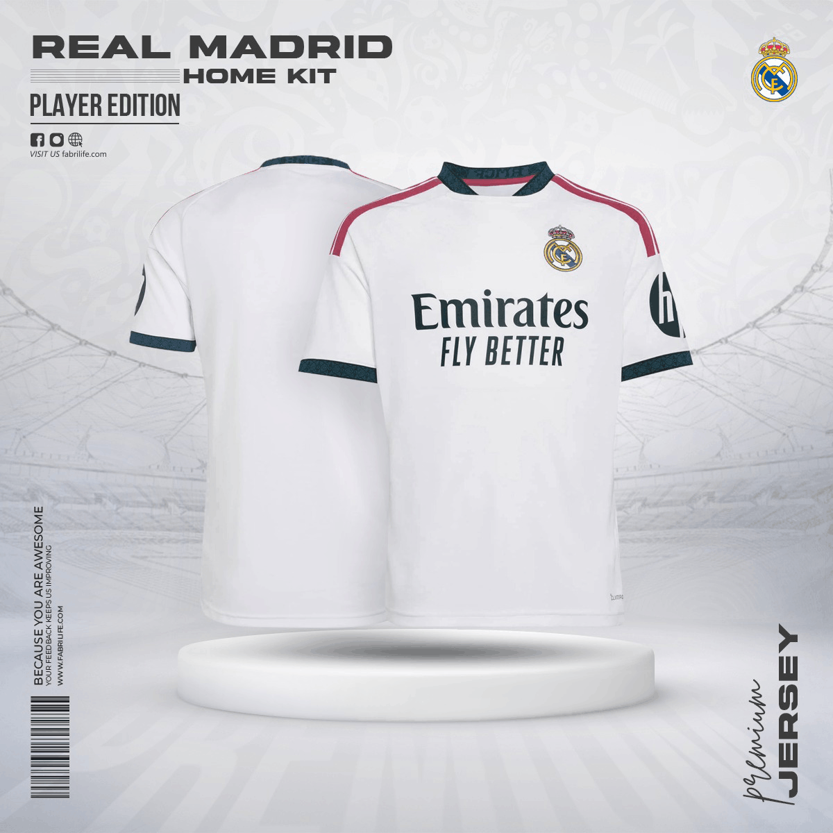 Real Madrid 26/27 Home Jersey - Player Edition