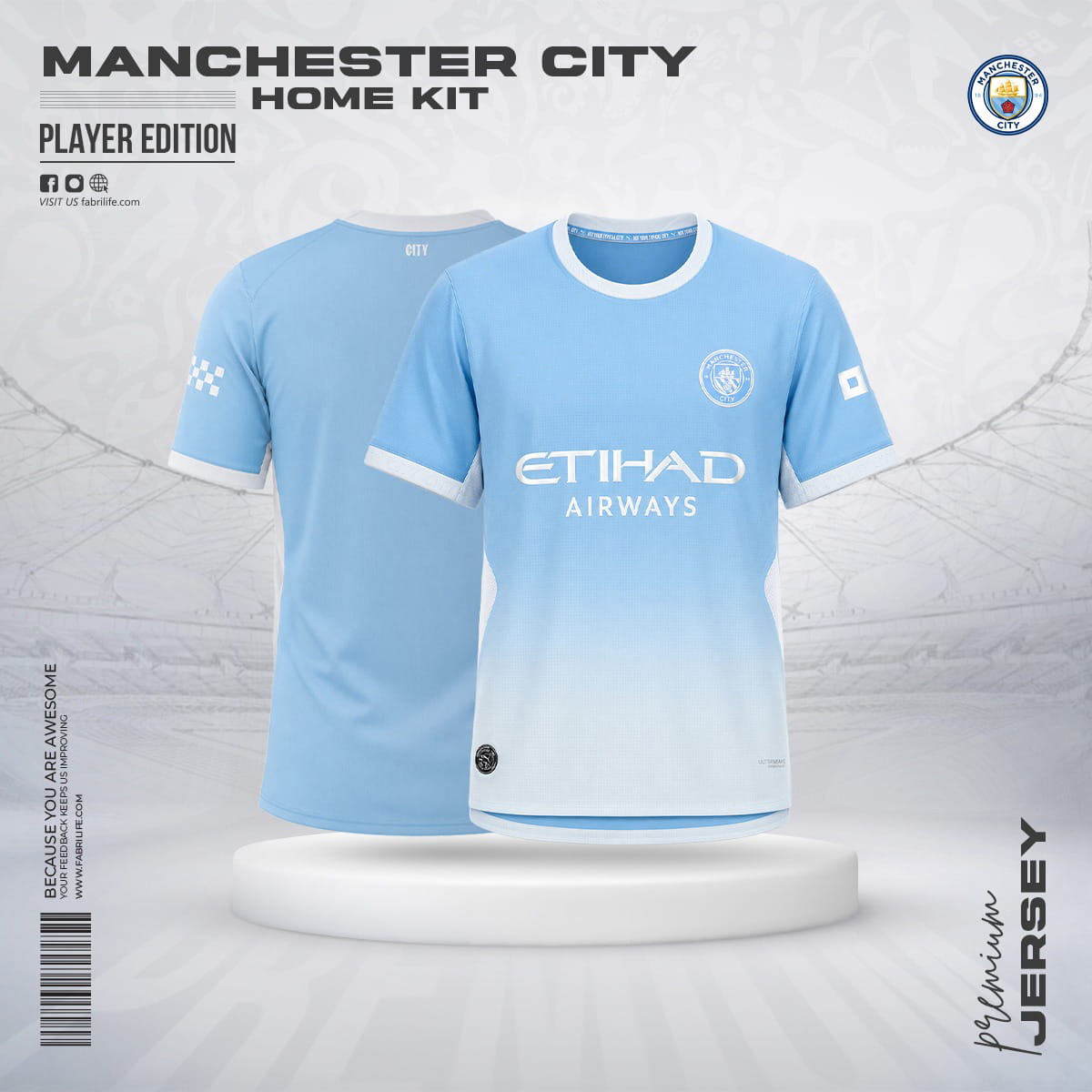 Manchester City 26/27 Home Jersey - Player Edition