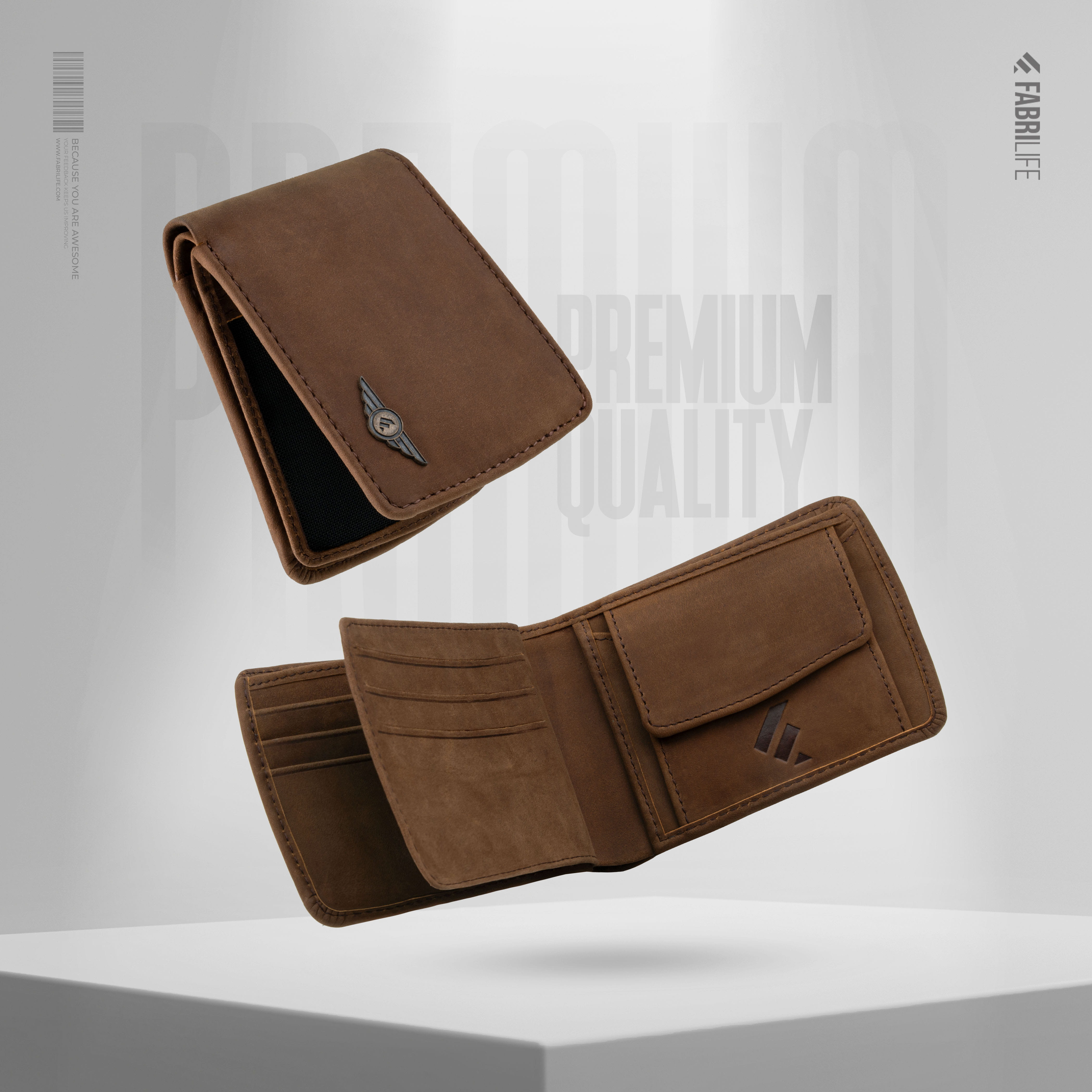 Premium Genuine Leather Wallet - Darius
