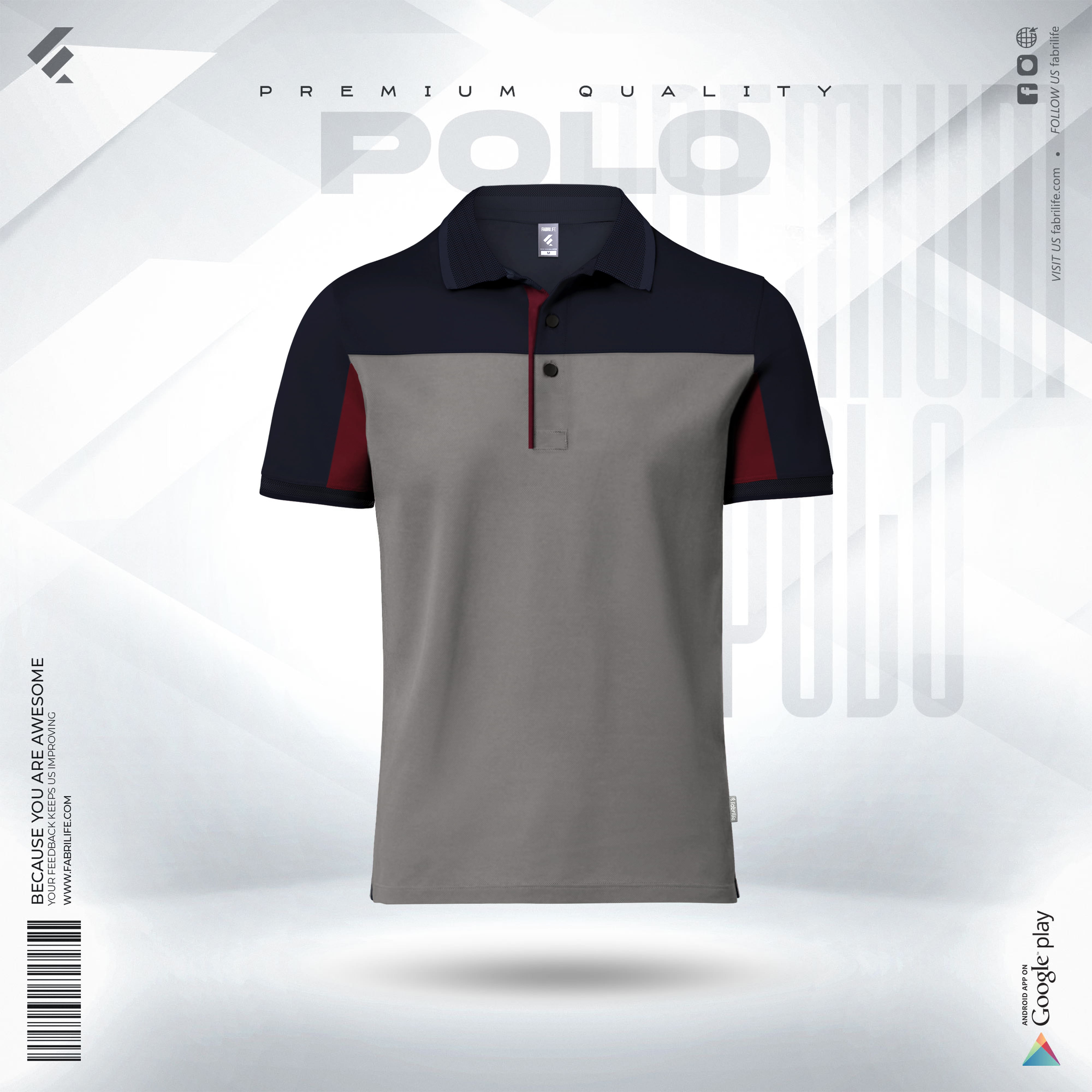 Mens Premium Luxe Polo - Eastbound